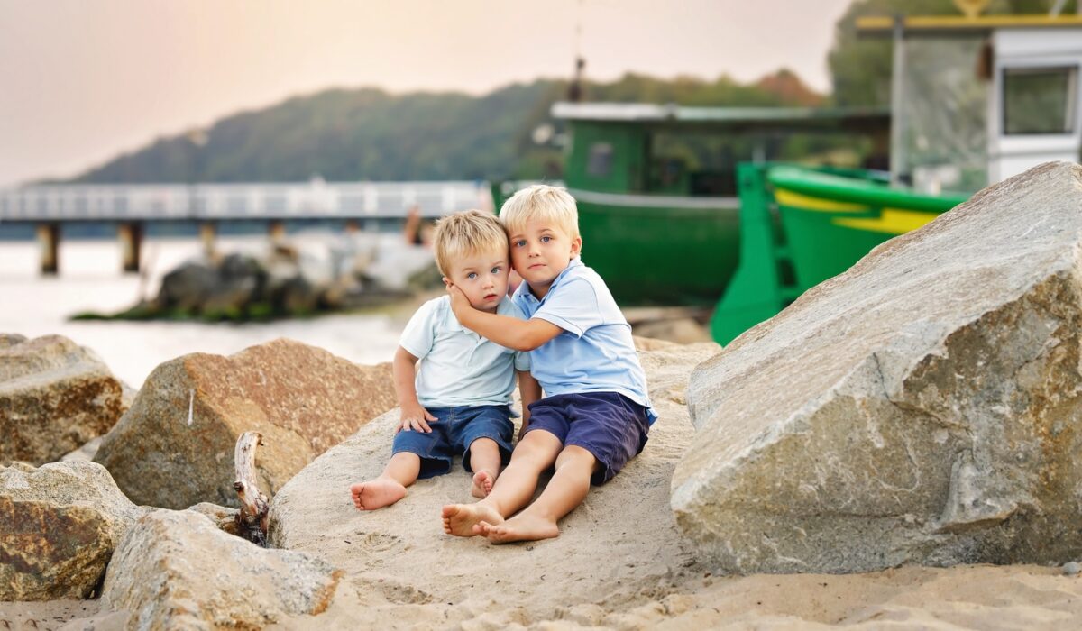 Dziecięca sesja na plaży