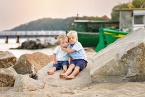 Dziecięca sesja na plaży